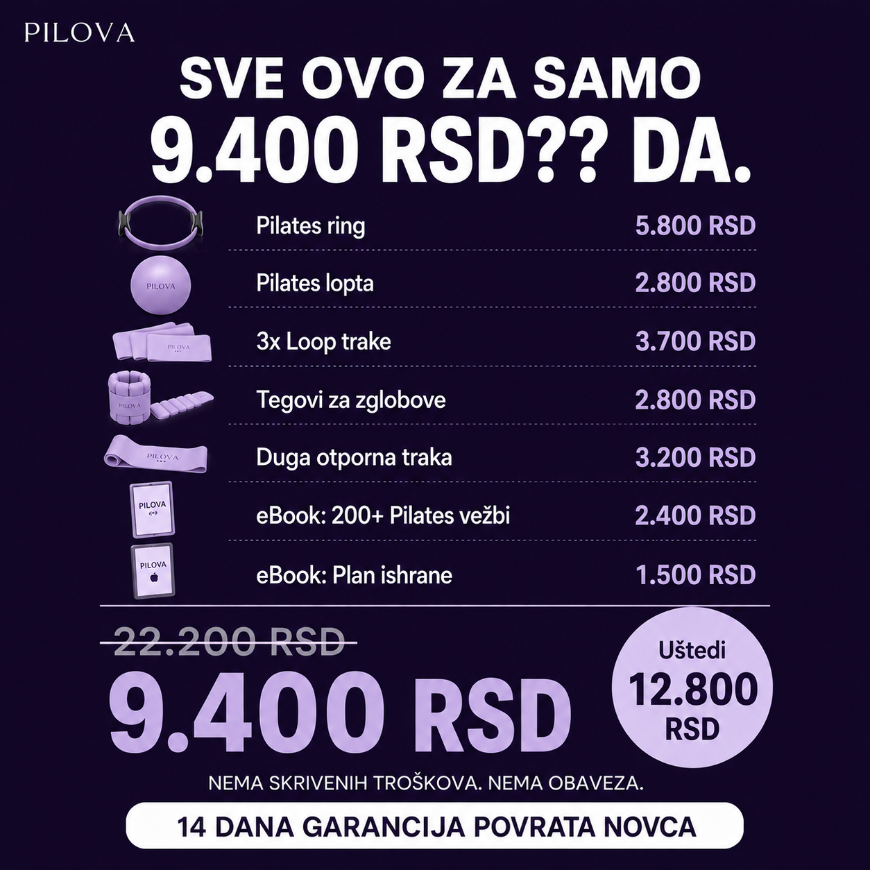 Pilova Komplet Set